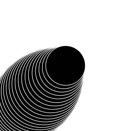A scrunchy slinky animation made in Processing